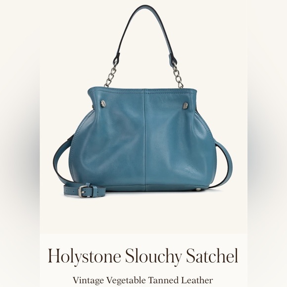 Patricia Nash Handbags - NWOT Patricia Nash Holystone Slouchy Satchel in Safflower Blue *sold out online*